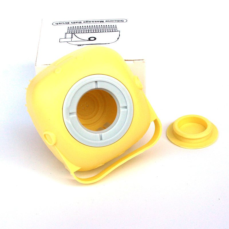 Escova para banho, promove relaxamento e bem estar ao animal que utiliza.